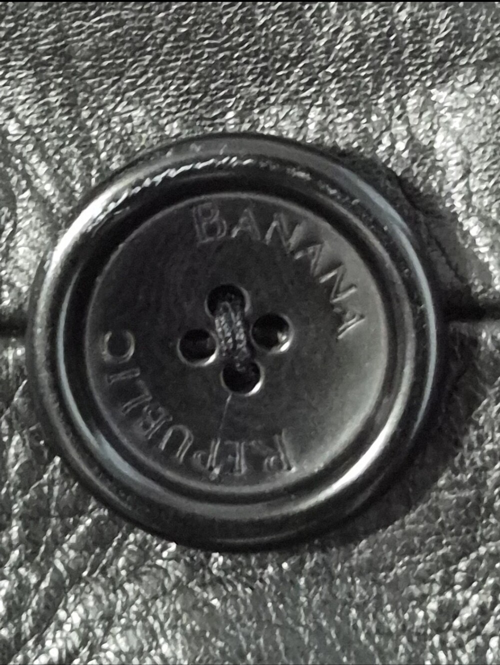 Banana Republic Men's Double-Breasted Leather Pea Coat in Black Size M. - Picture 9 of 11